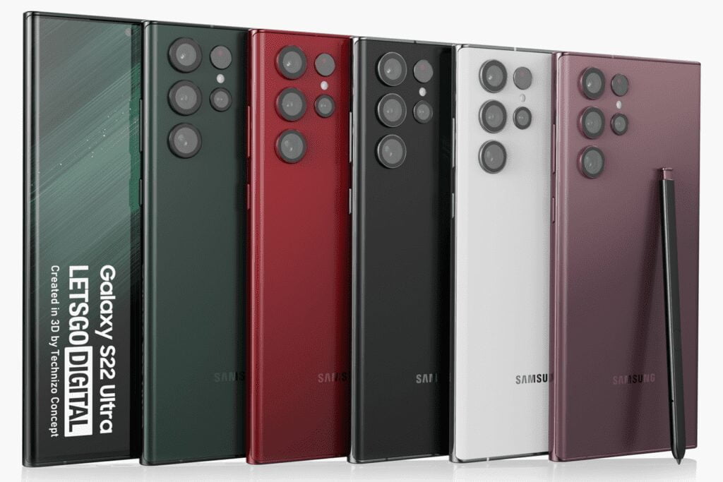 Samsung Galaxy S22 Ultra Color Outlook: el modelo blanco es muy atractivo